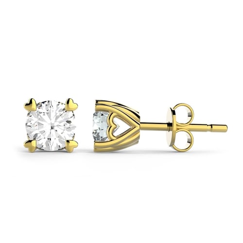 Goldstore-0.8 ct. Pırlanta Tektaş Küpe