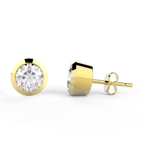 Goldstore-1 ct. Pırlanta Tektaş Küpe
