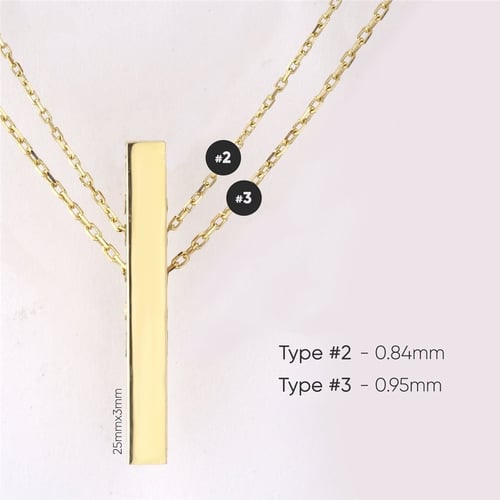 Goldstore-14K Solid Gold Diamond Mother Necklace, Cz Zircon Mama Necklace, Dainty Delicate Plain Gold Mama Necklace Great Mother's day Gift for Mom