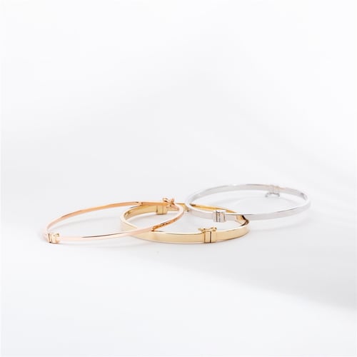 Goldstore-2mm 3mm 4mm 6mm 8mm Width 14K Solid Gold Bangle Bracelet, Custom Engraved Hinged Personalized Oval Bangle, Stacking Gold Cuff Gift For Her
