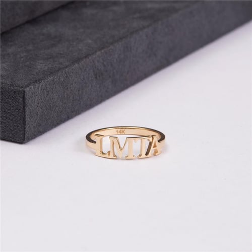 Goldstore-Altın Harf Yüzük