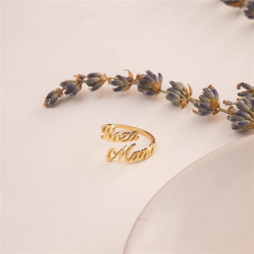 Goldstore-Two Name Ring