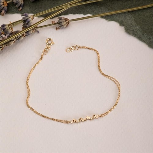 Goldstore-Script Mama Bracelet