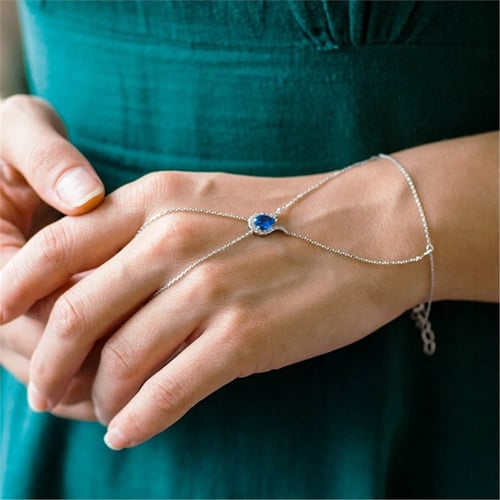 Goldstore-Gold Hand Ring Bracelet, Elegant 14k 18k Gold Sahmeran Chain & Slave Bracelet, Handlet Bracelet and Hand Chain Bracelet for Bridesmaid Gift.
