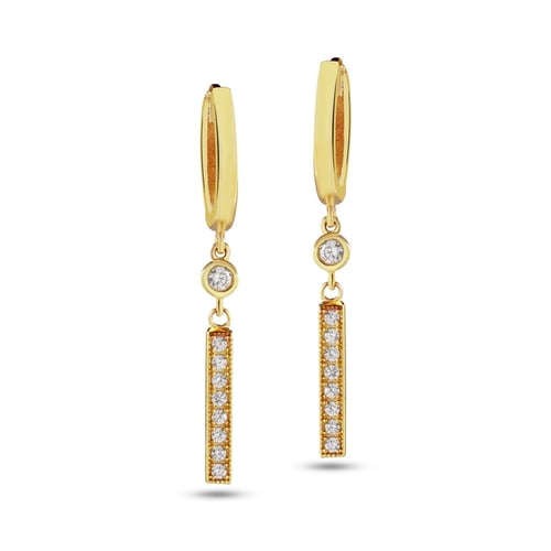 Goldstore-Sallantılı Çubuk Küpe
