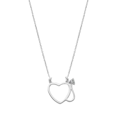 Goldstore-URL 0.03 ct. Pırlanta Kalp Fantezi Kolye