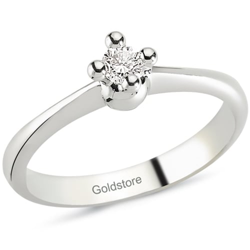 Goldstore-URL 0.11 ct. Pırlanta Tektaş Yüzük