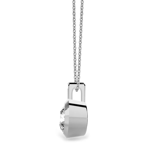 Goldstore-URL 0.7 ct. Pırlanta Klasik Tektaş Kolye