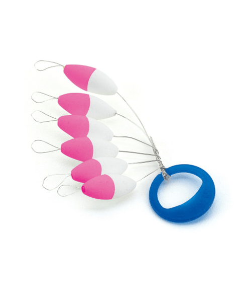 ADA AV Sele Float Oval 7x15mm Yüzdürücü Stoper - WHITE/PINK Stoper