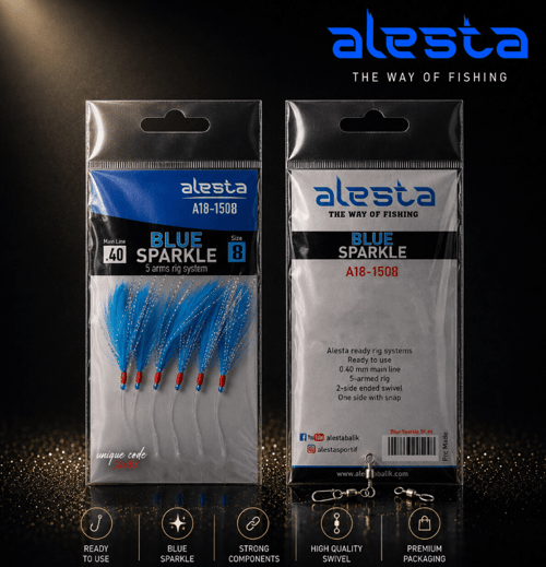 Hazır Takımlar Alesta Blue Sparkle Rig X0253 5K Çapari - 0.40MM NO:4