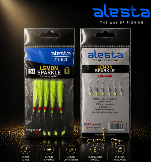Hazır Takımlar Alesta Lemon Sparkle Rig X0262 5K Çapari - 0.37MM NO:8