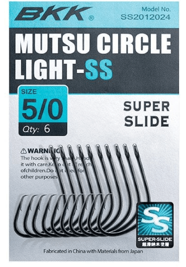 Tekli İğneler BKK Mutsu Circle Light Olta İğnesi - 1