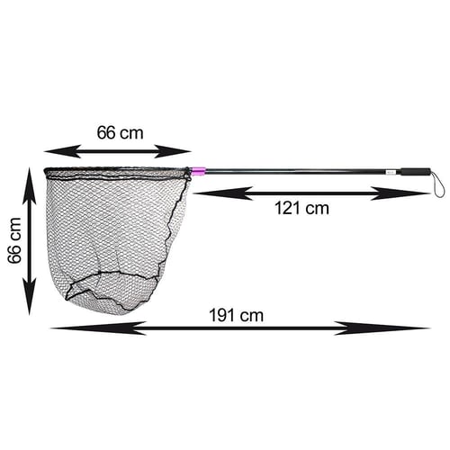 Kepçe ve Livarlar Captain 6783 Kepçe Tek Parça 190cm Alüminyum Saplı 70x60cm Rubber Tor