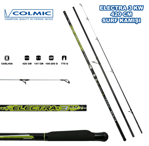 Surf Kamışları Colmic Electra 3KW 420 Cm Surf Kamışı