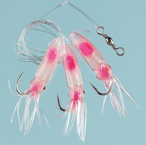 Hazır Takımlar Fladen Pink Squid 3 Köstek Hazır Takım - 4/0