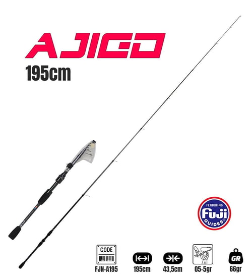 Teleskopik Kamışlar Fujin Ajigo 195cm 05-5gr Teleskopik LRF Kamışı