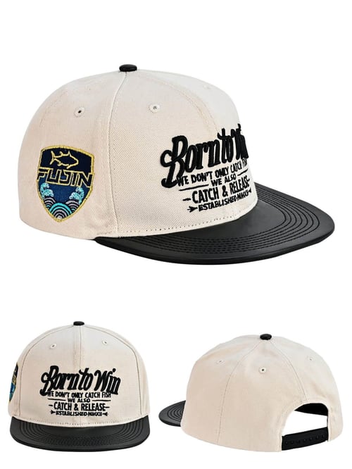 Balıkçı Giyim Fujin BTW Leather Visor Şapka Dirty White