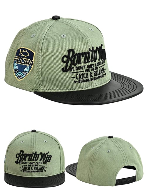 Balıkçı Giyim Fujin BTW Leather Visor Şapka Light Green