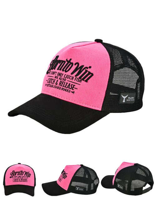 Balıkçı Giyim Fujin BTW Trucker Şapka Black Fuchsia