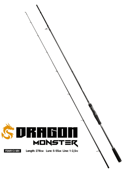 Spin Kamışları Fujin Dragon Monster 278cm 5-55gr Spin Kamışı