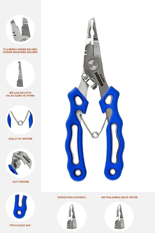 Makas ve Penseler Fujin Dragon Pliers Balıkçı Pensesi