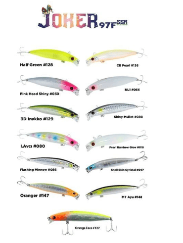 Maket Yemler Fujin Joker 97mm 12.6gr SSR Floating Maket Balık - 129 3D INNAKO