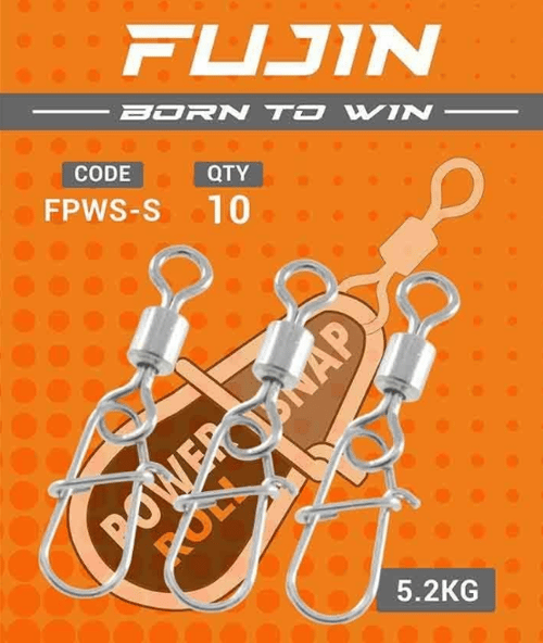 Klips & Fırföndü Fujin Power Roll Snap #S 5.2kg Çekerli Klips