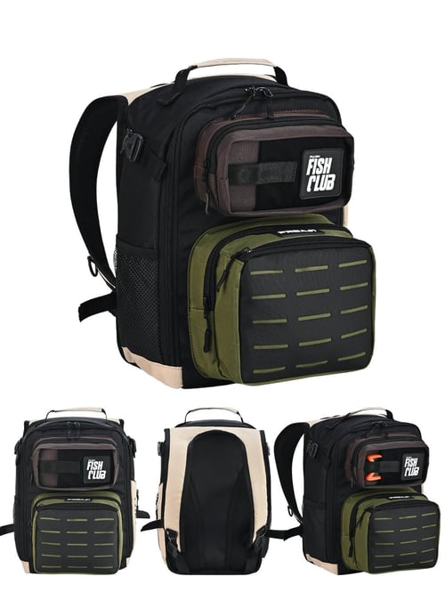 Çanta ve Kutular Fujin ProAji Back Pack Green Beige Balıkçı Sırt Çantası