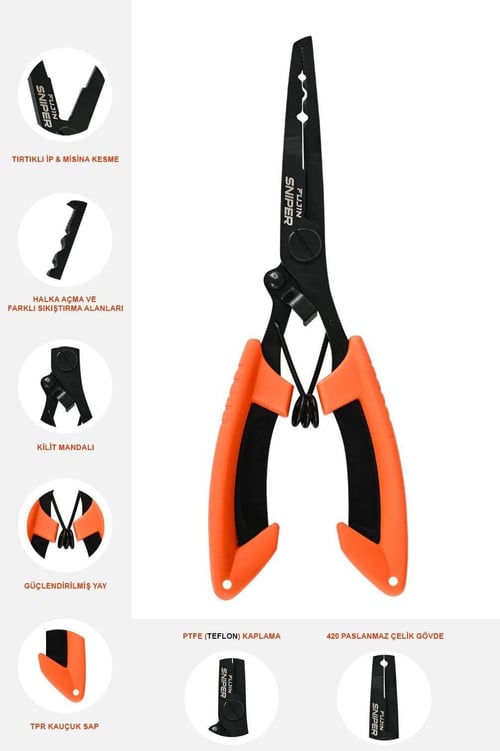 Makas ve Penseler Fujin Sniper Pliers Balıkçı Pensesi