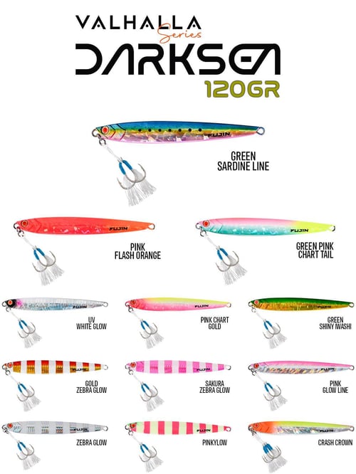 Jig Yemler Fujin Valhalla Darksea 120gr Metal Jig Yem - MT04 ZEBRA GLOW