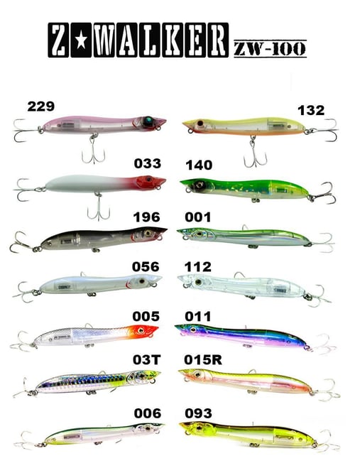 Maket Yemler Fujin Z-Walker 100mm 11gr Su Üstü Maket Balık