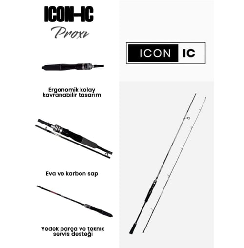 Spin Kamışları ICON-IC Proxi 270cm 5-30 Gr 2P Spin Olta Kamışı