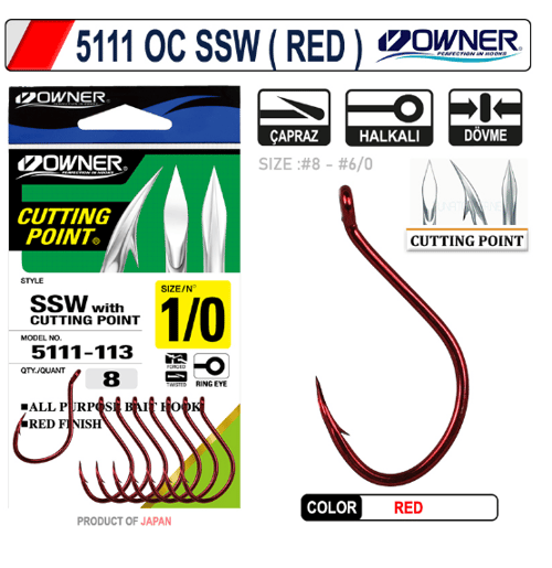 OWNER 5111 OC SSW RED Tekli İğneler