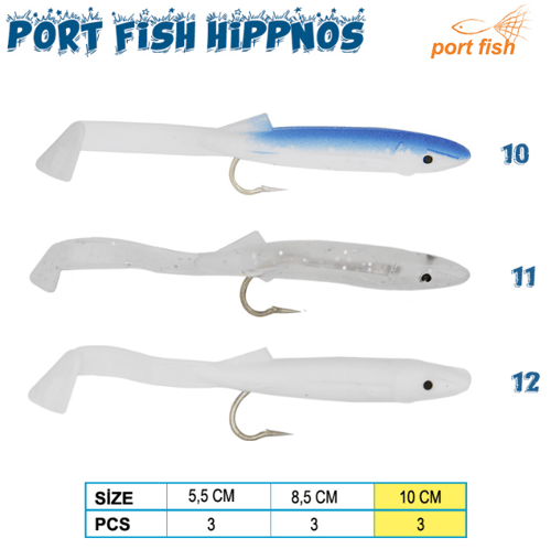 Silikon Yemler Portfish Hippnos 10 CM Silikon Yem  - 11