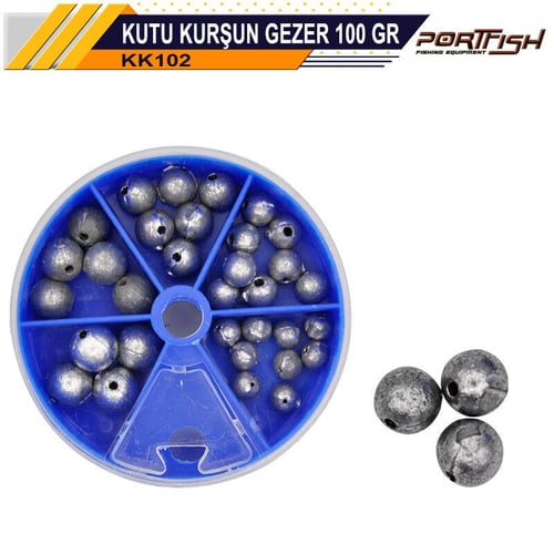 Portfish Kutu Kurşun Gezer 100 gr Kurşun