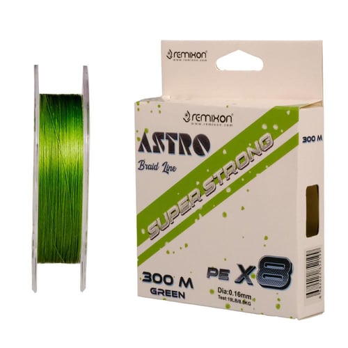 İp Misinalar Remixon Astro 8X 300m Green İp Misina - 0.13MM