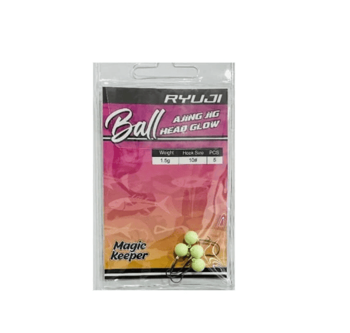 Jig Head ve Zokalar Ryuji Ball Ajing Jig Head Glow #10 - 0,8 GR