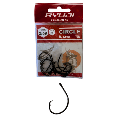 Ryuji Circle Black Nickel İğne  - 1/0 Tekli İğneler