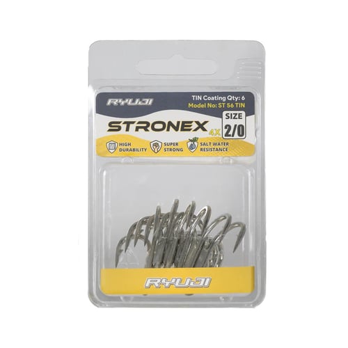 Üçlü İğneler Ryuji Stronex St56 Tın Üçlü İğne (6Pcs) - 2/0