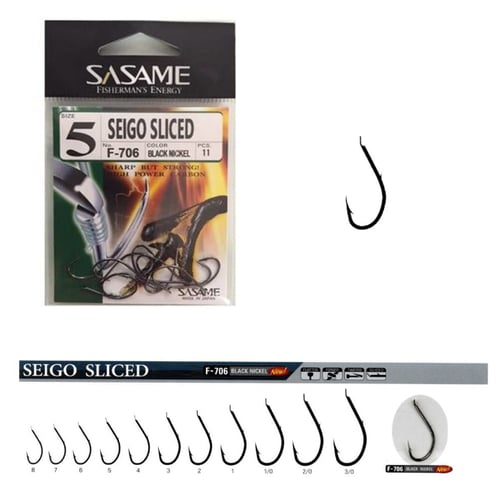 Tekli İğneler Sasame F-706 Seigo Sliced İğne (Black Nickel) - 1