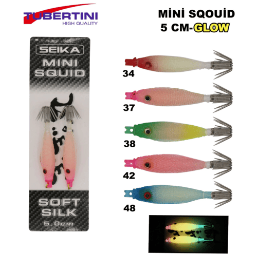 Kalamar Zokaları Seika Mini Squid Soft Silk 5,0 Cm 2li