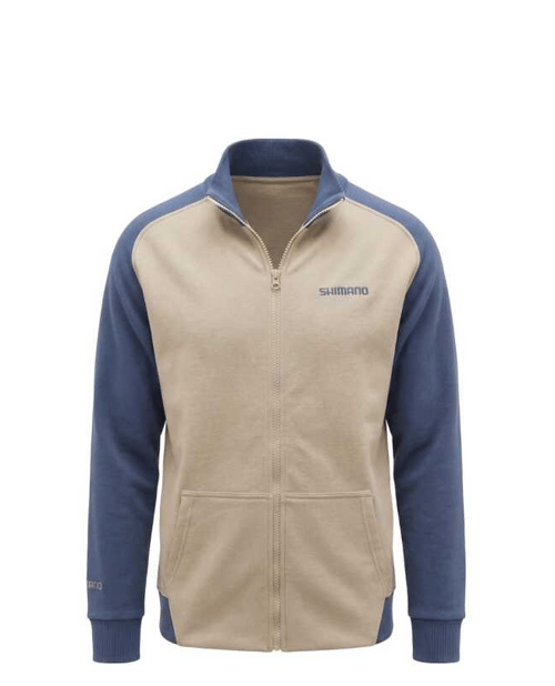 Balıkçı Giyim Shimano Zipper Sweatshirt 1 Beige/Indigo