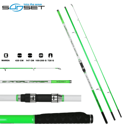 Surf Kamışları Sunset Skandal Marea Power MN 420cm 100-200gr Surf Kamışı