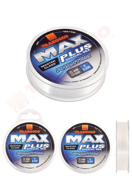 Fluorocarbon (Leader) Misinalar Trabucco Max Plus Phantom 300mt Olta Misinası - 0.250MM