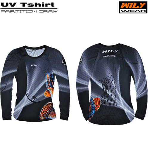 Balıkçı Giyim Wily Wear UV T-Shirt Partition Gray - M