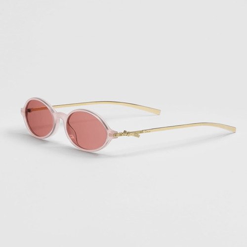 Dior Bow R2I CD 40287I 72S Kadın Güneş Gözlüğü — Pembe Şeffaf Oval