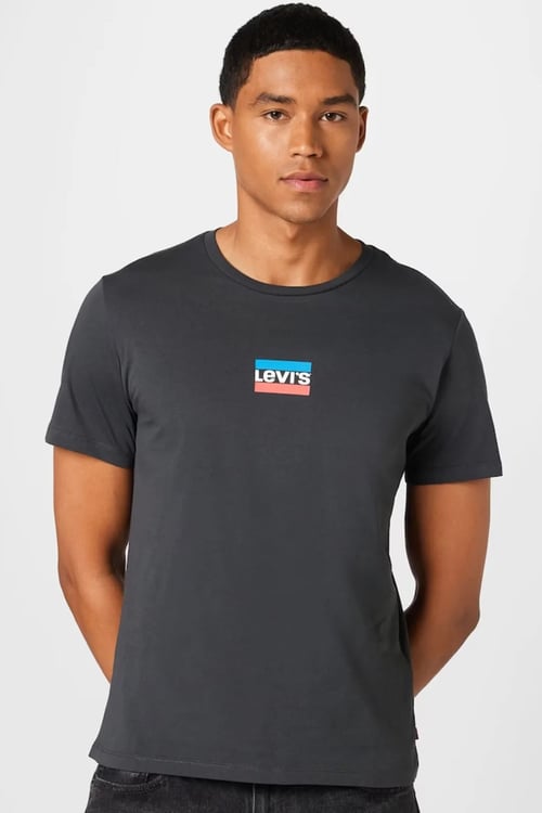 % 100 Pamuk Regular Fit Bisiklet Yaka Erkek T Shirt A2823-0188 SİYAH