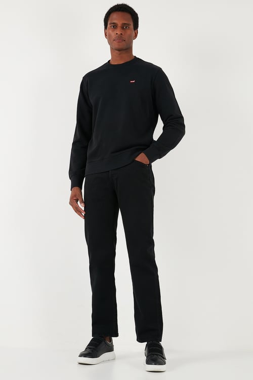 501 Straight Fit Geniş Paça Jeans Erkek Kot Pantolon A7735-0019 SİYAH