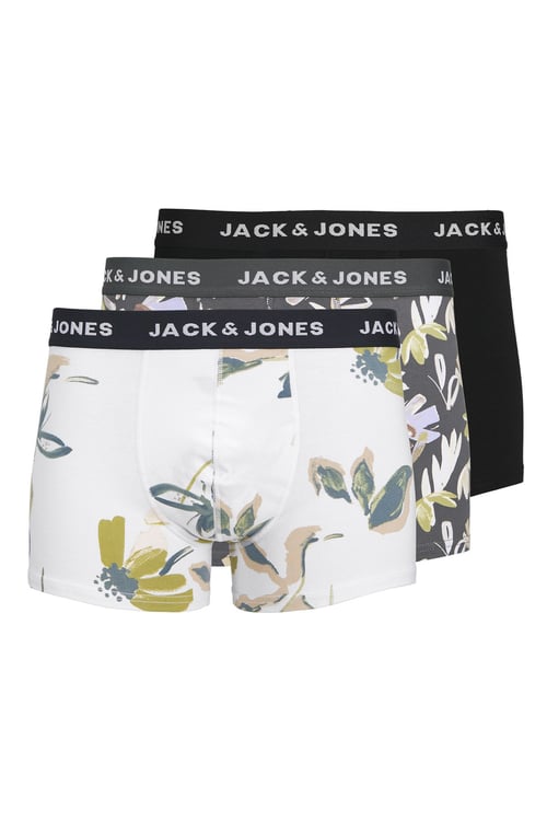 Additionals Jacabstract Desenli Streç Pamuklu 3 Pack Erkek Boxer 12273114 Siyah-Beyaz-Antrasit