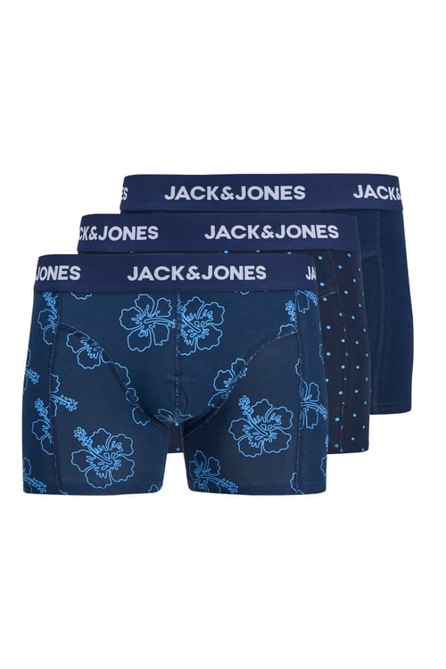 Additionals Jacanthony Desenli 3 Pack Erkek Boxer 12298171 LACİVERT